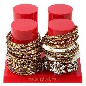GREEN Amrita Singh 4 bangle tower